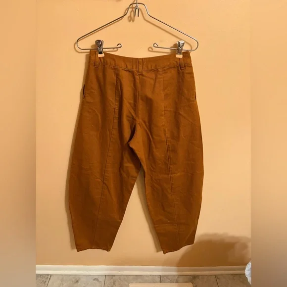 Kowtow Denim Sculptor Pants in Brown Brass - Picture 4 of 6